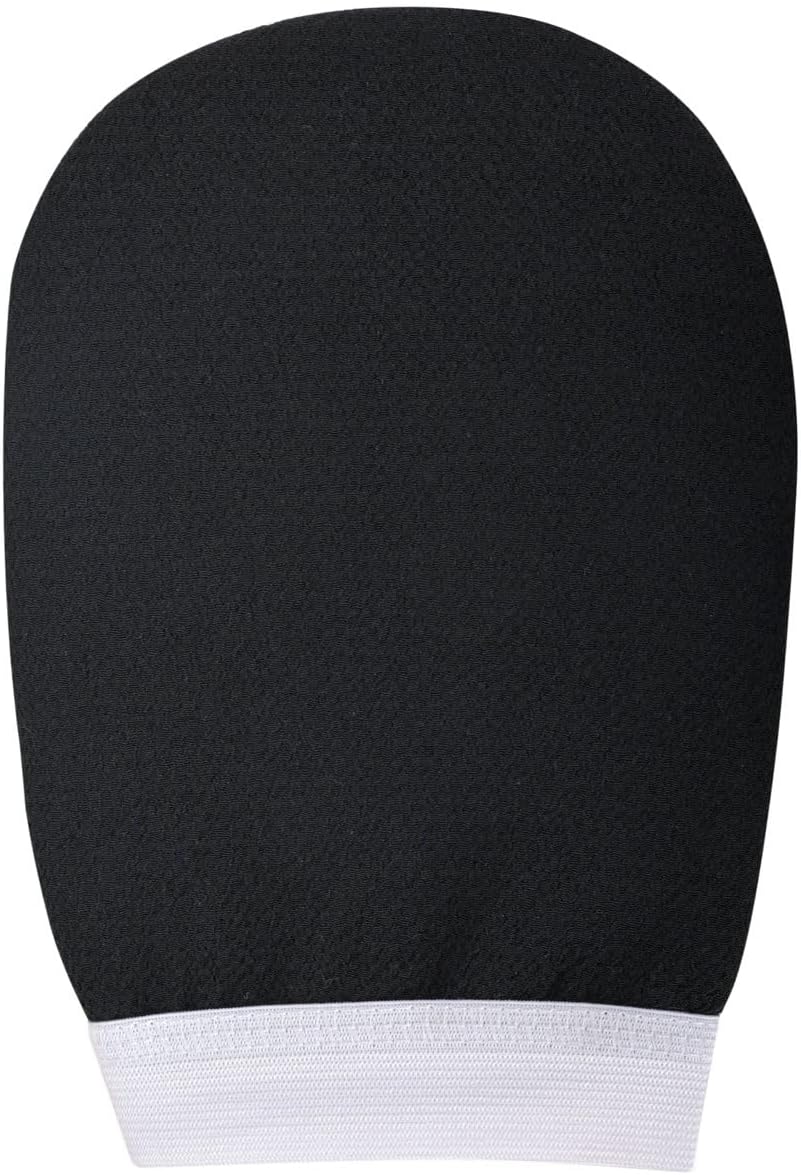 Exfoliating bath Glove For Dead Skin Body | Scrub Glove For Dead Skin Black| Gentle on the Skin | Improves circulation stimulates | Unisex | Easy to Use| (black)