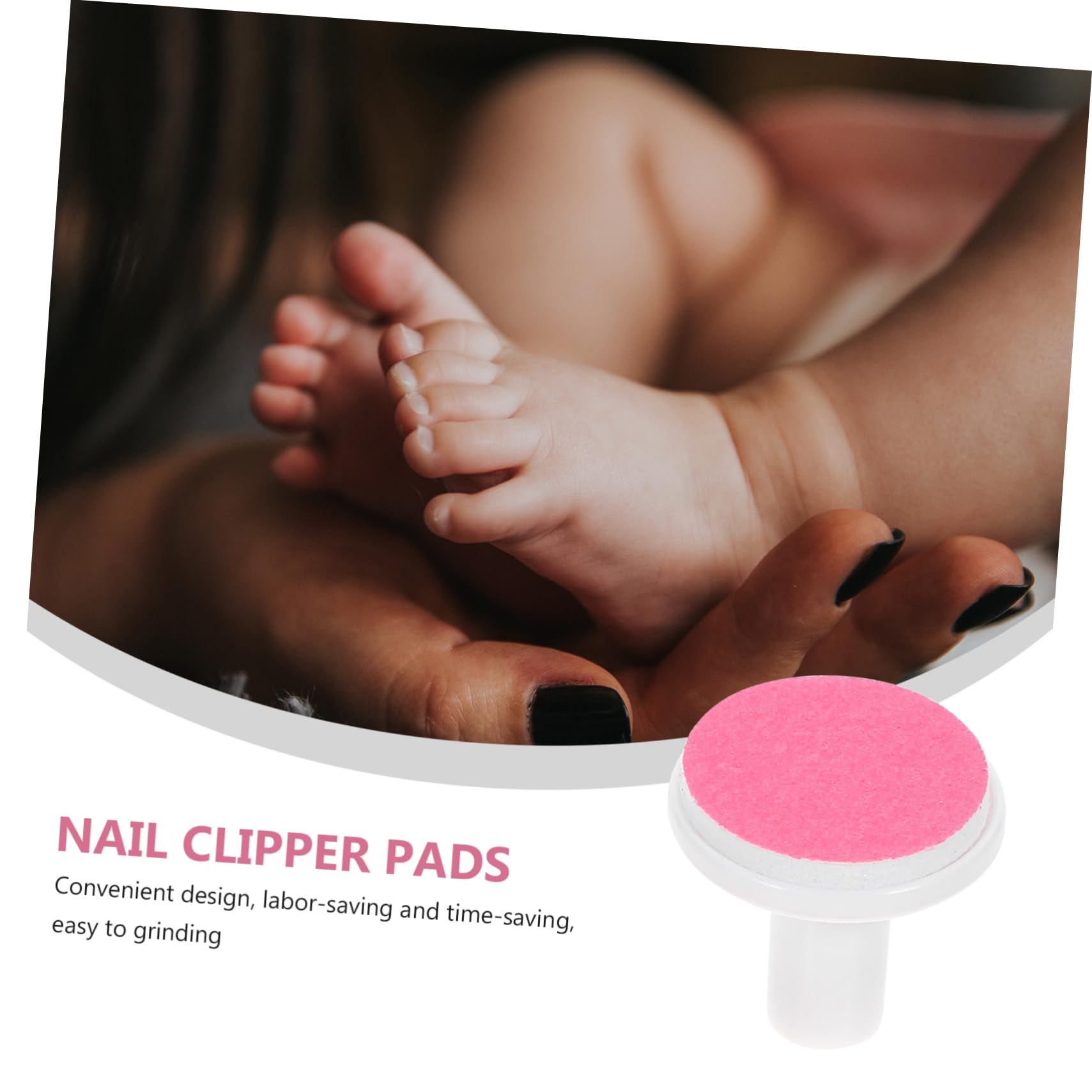 Almohadillas de Repuesto para Lima de Uñas de Ñiño 12piezas Rojo | Abrasivo Papel y Plástico, para Uñas de Manos y Pies, Uso Seguro, Diseño Práctico