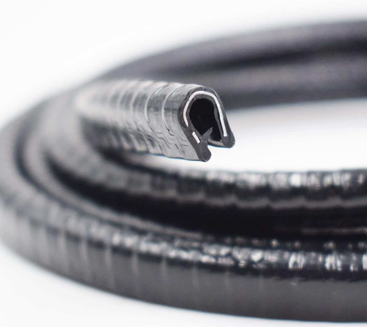 Edge Trim Black Small, 0.38" U Height X 0.255" U Width X 0.