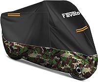 Vista 9 de Favoto - Funda impermeable para motocicleta, universal, duradera, reflectante, protección para cualquier temporada, con orificios de seguridad