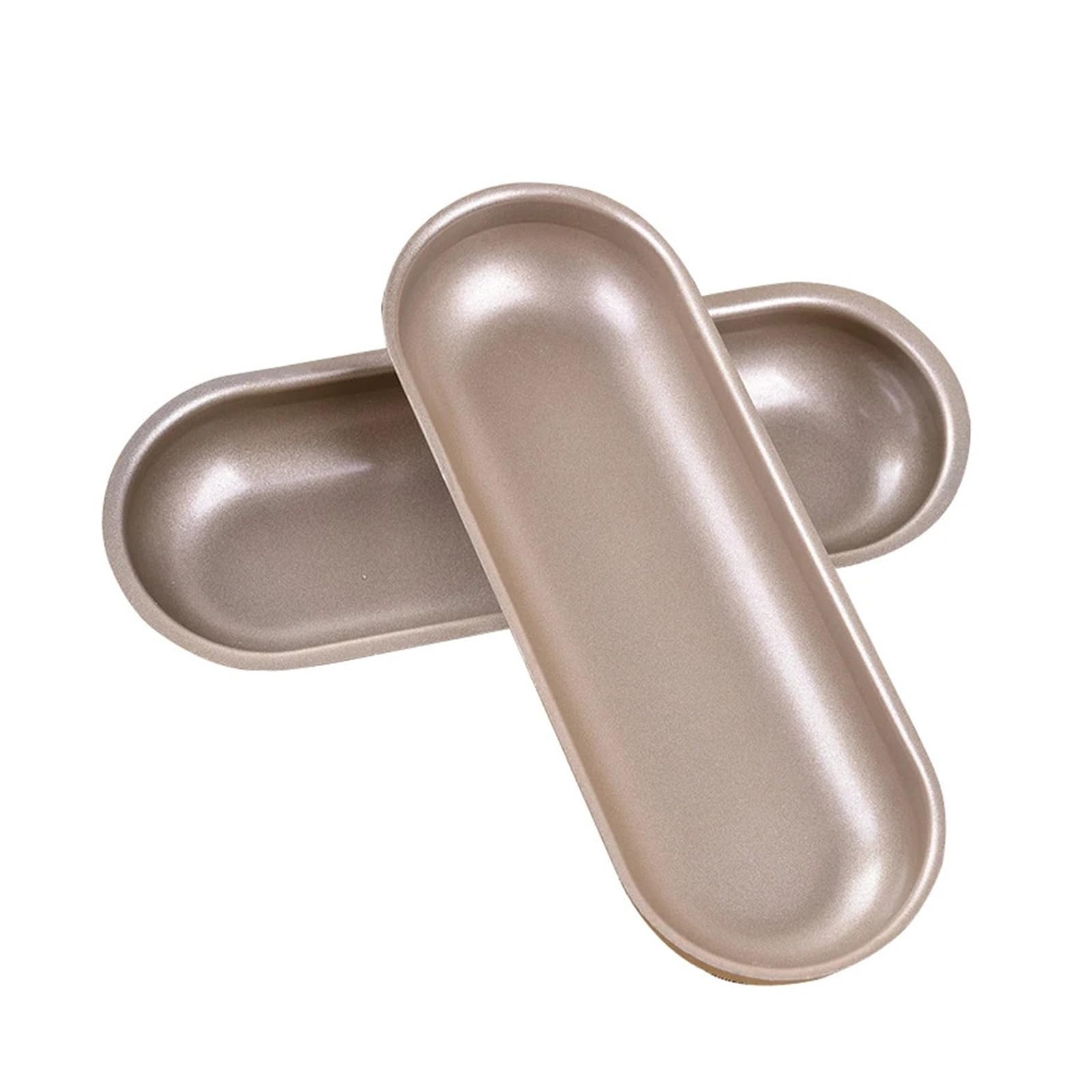 Moldes for hornear de acero inoxidable resistentes a altas temperaturas, utensilios for hornear for perros calientes, pan ovalado, jamón, salchicha, utensilios for hornear