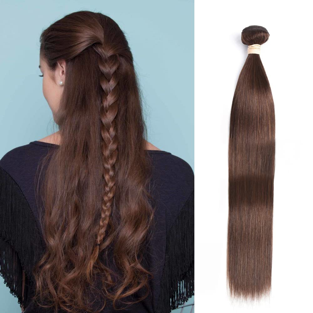 99J# Burgundy Straight Real Human Hair Bundle Remy Hair Extension Weft 10 Inches