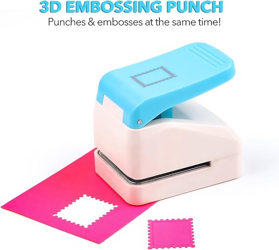 0.9x1.1inch Postage Stamp Embossing Punch; Punches Score Tools for Scrapbooking Journaling Paper Craft DIY Card Making Paper Crafting Scrapbooking DIY Card Making Arts Crafts Supplies