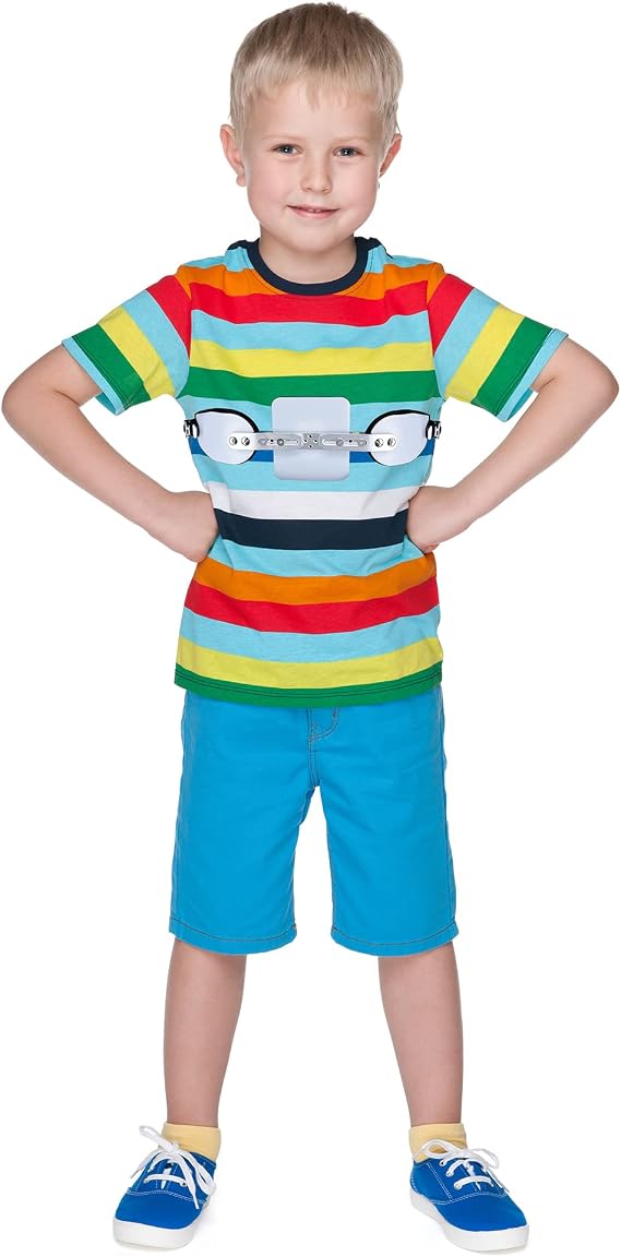 Medical Pectus Carinatum Orthosis Brace With Adjustable Straps, Pigeon Chest Orthosis Support Premium Corset (Kids)