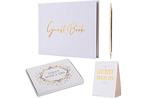 Wedding Guest Book - Hardcover with Gilded Edges