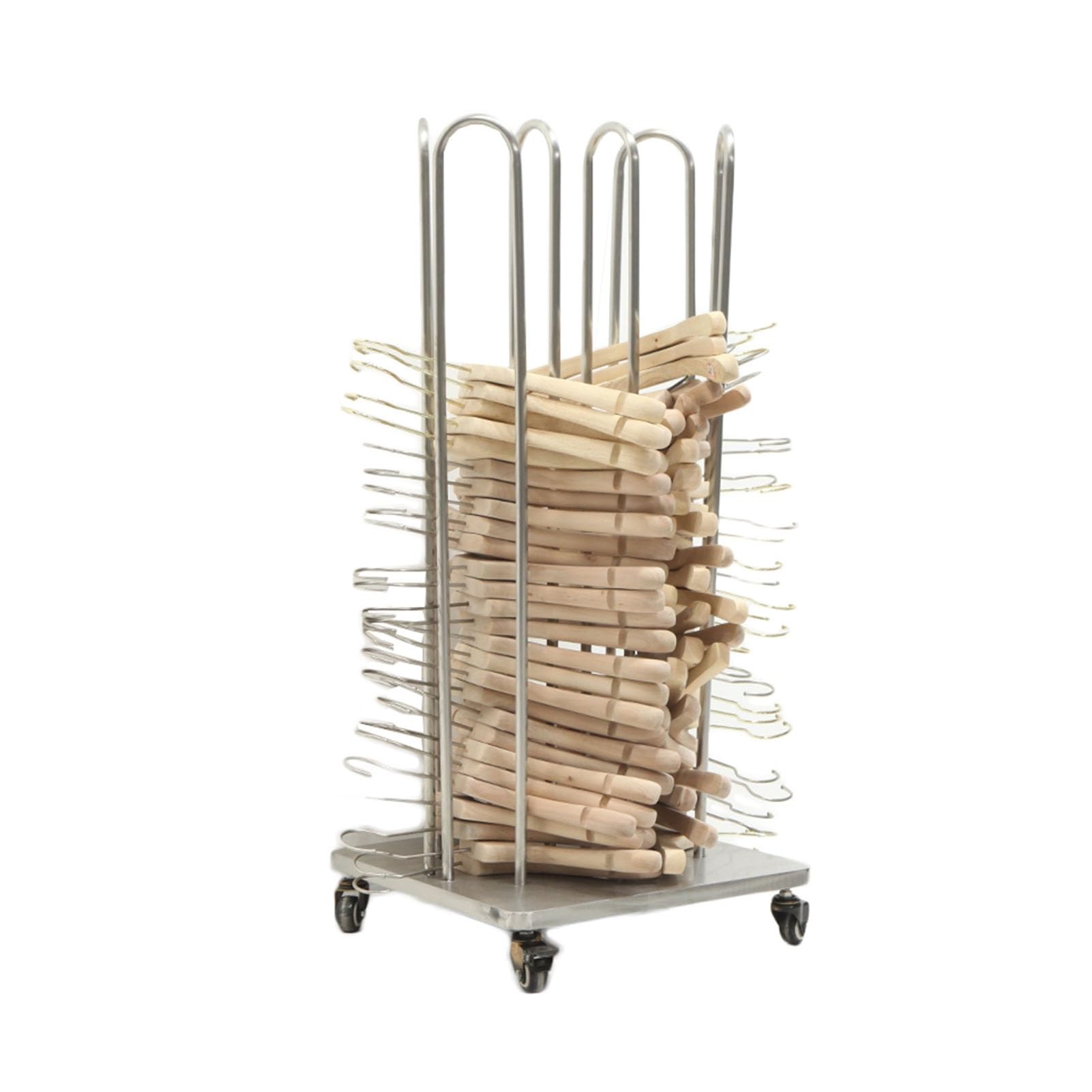 Organisateur de cintres empilable chariot mobile contre le chaos en buanderie