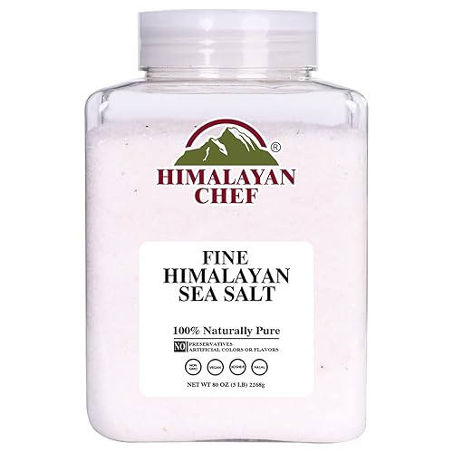Miniatura 13 de Himalayan Chef Sal marina, granos gruesos, bolsa resellable de 48 onzas – Sal totalmente natural y cosechada a mano sin refinar, sin gluten, sal