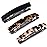Fsmiling Hair Barrettes for Women French Hair Barrette Clip Small Acetate Hair Clips Barrette No Slip Hair Accessories 3-Pack