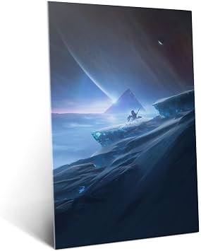 Displate Official Destiny Metal Poster Magnetic Mounting Included Licensed Artwork Modern Wall Decor Destiny Key Art Beyond Light Poster 12.6x17.7 in