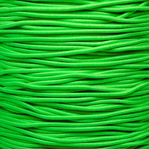 Paracord Planet Bungee Nylon Shock Cord 2.5mm 1/32", 1/16", 3/16", 5/16", 1/8”, 3/8", 5/8", 1/4", 1/2 inch Crafting Stretch String 10 25 50 &amp; 100 Foot Lengths Made in USA