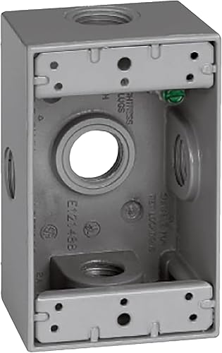 Vista 11 de SIGMA ENGINEERED SOLUTIONS 14250WH Caja de Salida Eléctrica de Metal, Resistente a la Intemperie, Protector de Enchufe y Receptáculo de Montaje