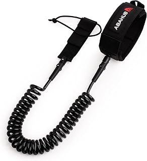 Abahub Sup Leash, Accesorio Sup, Tabla de Surf Leash Board Sup Safety Line, Negro/Azul 10ft para Adultos