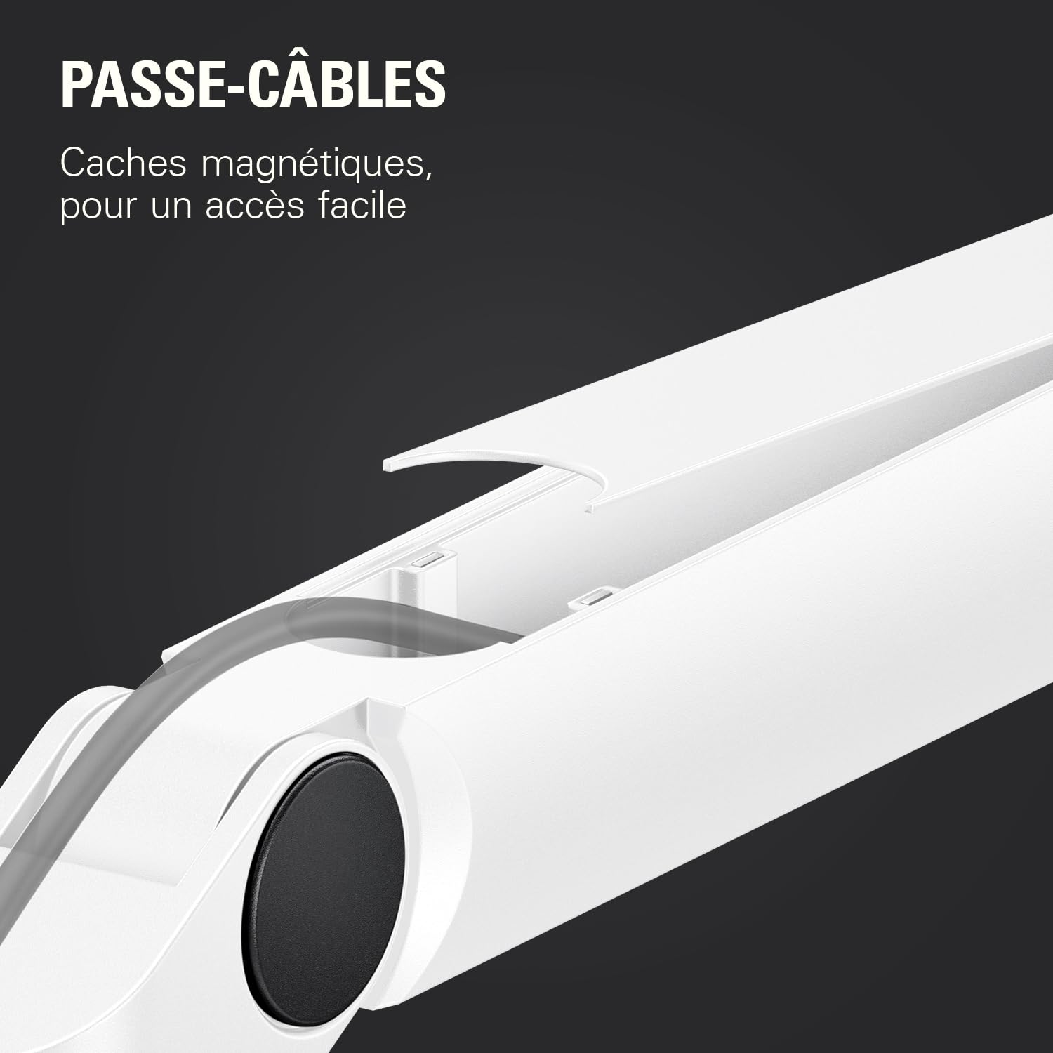 Elgato Wave Mic Arm Low Profile White, Perche de micro | Compacte, pince de bureau, fixation polyvalente, entièrement réglable, podcasts, streaming, jeux, télétravail