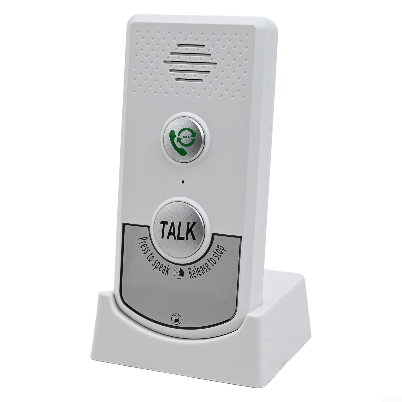 Timbre inalámbrico, timbre de intercomunicador inalámbrico, con rango de 1000 m, comunicación bidireccional Unidad exterior impermeable 2000mAh Batería (blanco)