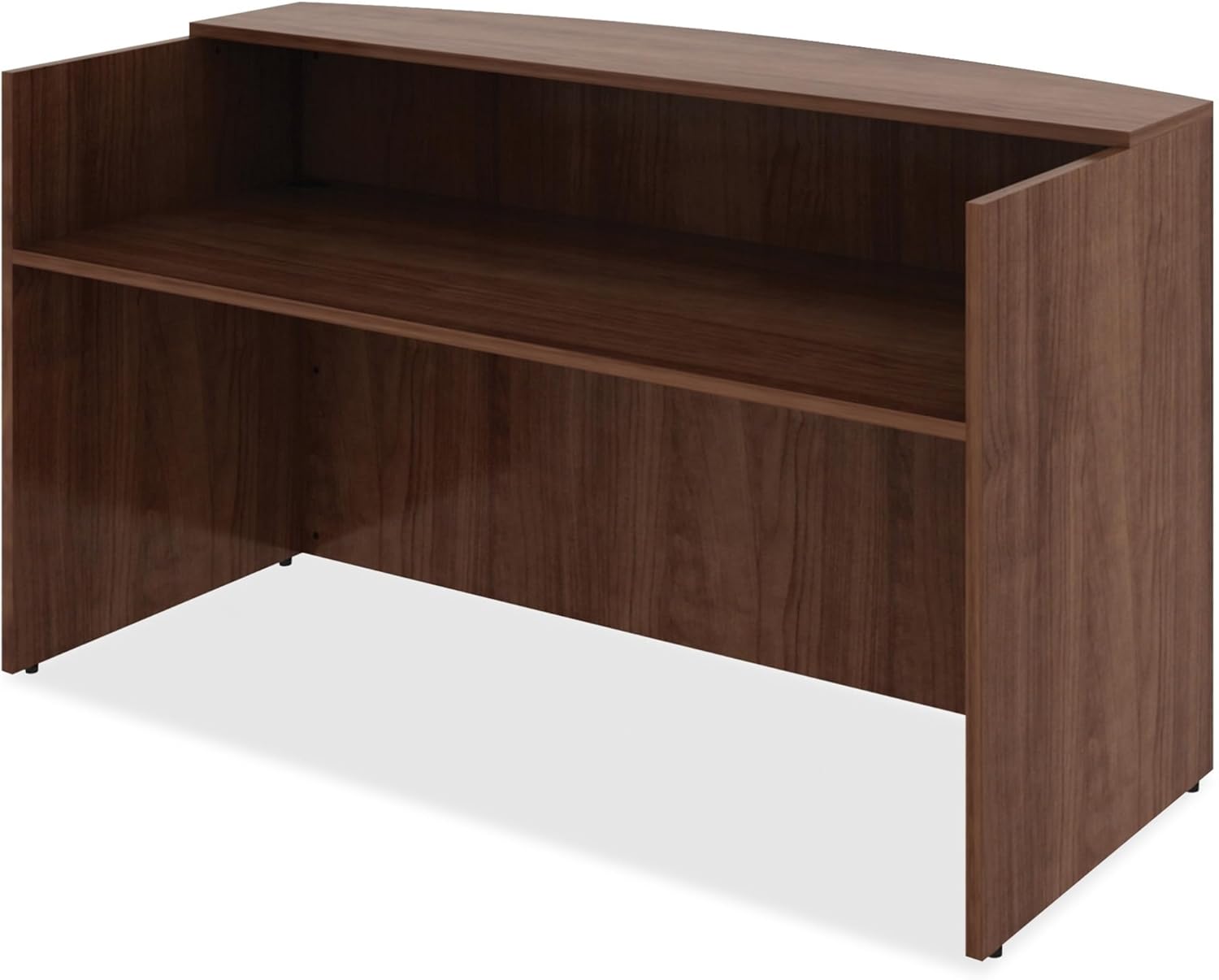 Walnut Laminate High-Quality Office Reception Desk