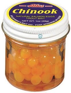 Atlas Mike's Chinook Cheese Salmon Fishing Bait Eggs, 1-Ounce, Yellow