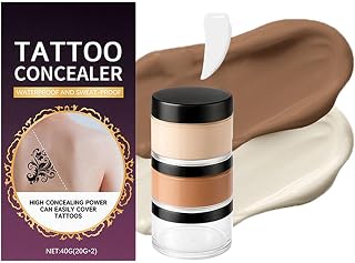 No Transfer Body Concealer Makeup Cream, Sweat Proof Foundation | Full Coverage Waterproof Concealer for Scars Halloween, Party, Offices Entertainment, Family Gathering, Classroom, Holiday,