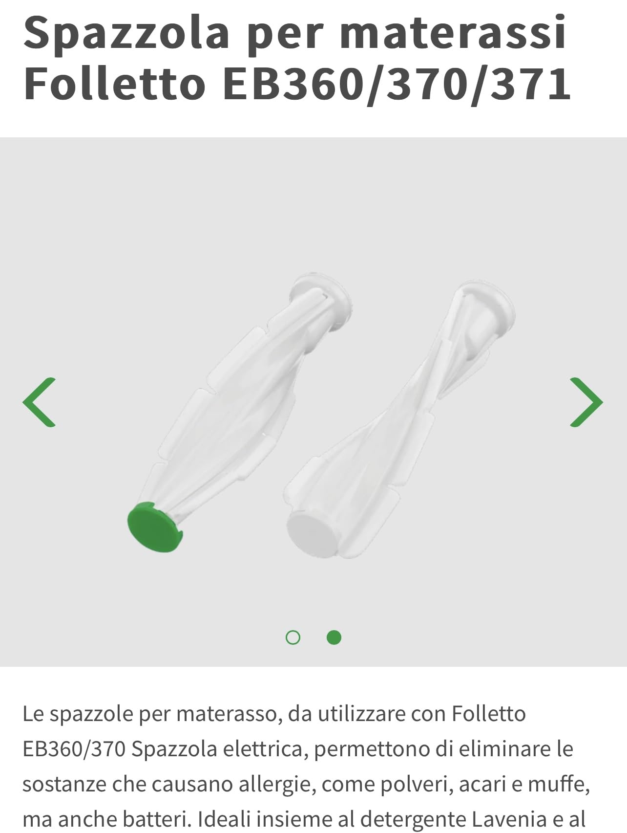 Folletto EB370 / EB371 Battitappeto Battitappeto NUOVO Completo di Spazzole, Lavenia e Kobosan