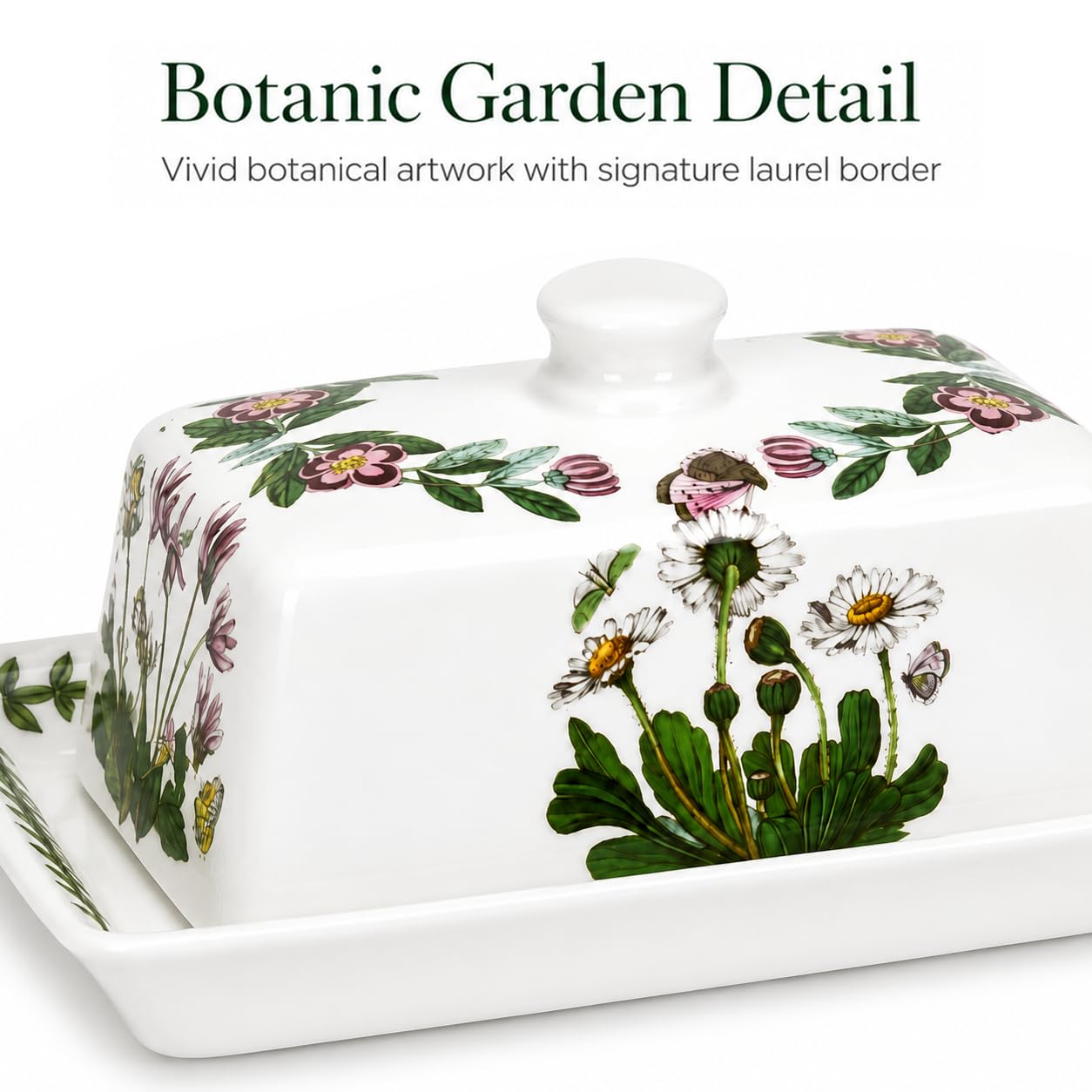 Portmeirion Botanic Garden - Burro ricoperto da giardino, 18 x 13 cm