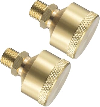 Brass Grease Oil Cup Cap, | M10x1 Thread 6ml | Oil Container Cup Oiler Lathe Machine Power Accessories - Applications for Industrial Lubrication, 2-Pieces