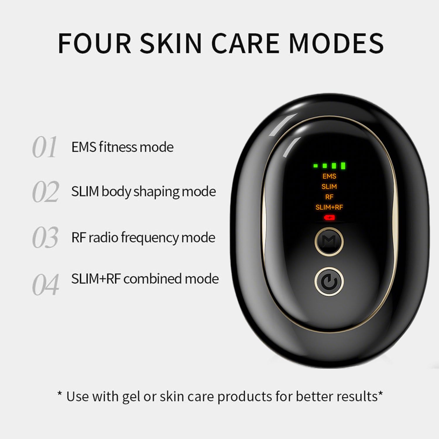 Sculpte Corps Professionnel EMS & RF, Dispositif Anti-Cellulite avec 4 Modes Amincissant, Raffermissement Peau, Remodelage Fessier et Cuisses Réduction Vergetures
