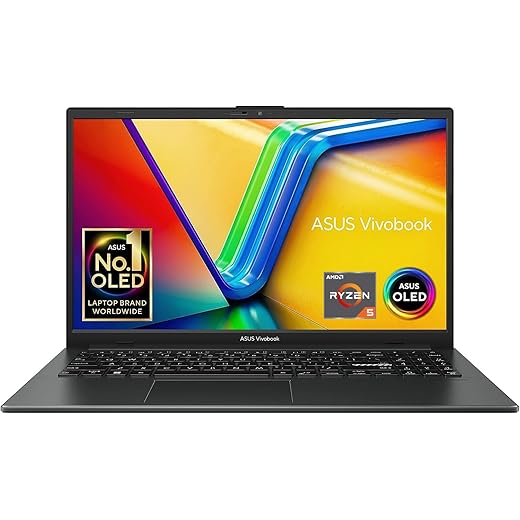 ASUS Vivobook 15 OLED S1504FA-L1229W PC Portable OLED 15” FHD 0,2ms 600 nits (AMD Ryzen 5 7520U, RAM 16 Go LPDDR5, 512 Go SSD PCIe, Windows 11 Home) Clavier Rétroéclairé AZERTY Français