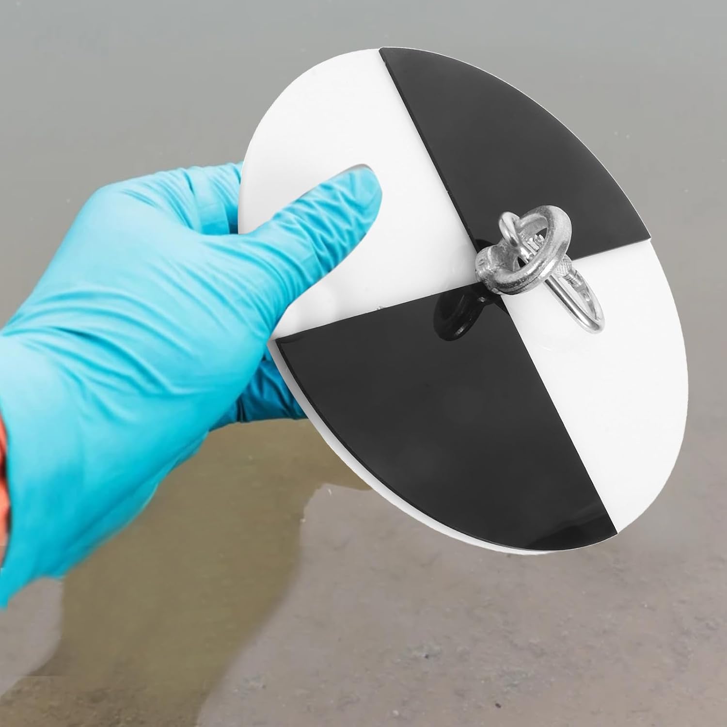 Generic 1 Set Secchi Disk Water Clarity Test Disk for Aquarium Pond and Pool Turbidity Meter & Water Quality Tester with Rope for Limnology Field Research