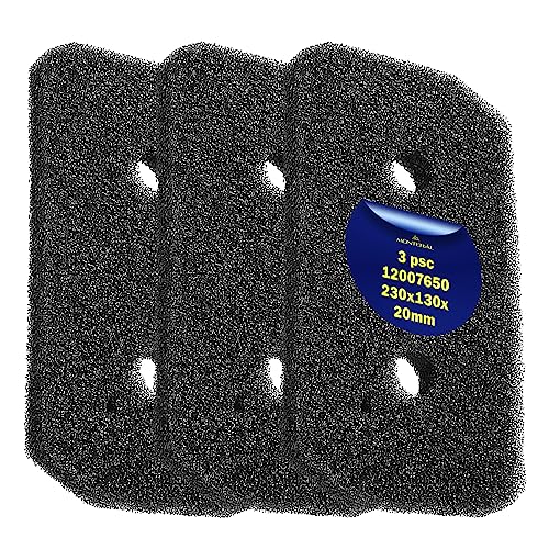 3 Pieces Sponge Filter for Tumble Dryer 12007650 for Bosch with Size 230 x 130 x 20 mm Warranty 10 Years - MONTERAL