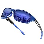 Duduma Polarized Sports Sunglasses for Men Women Running Cycling Fishing Golf Driving Shades Sun Glasses Tr90 (blue/blue)
