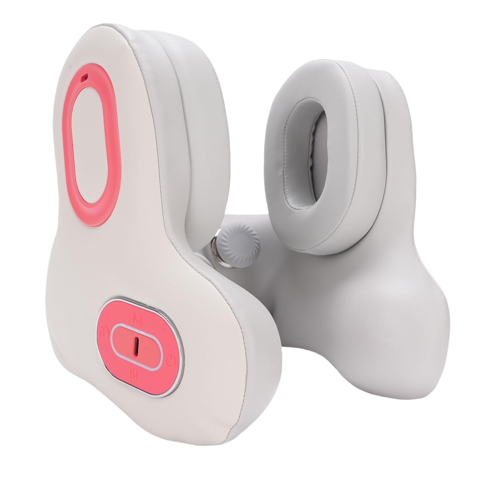 Asixxsix Poduszka na szyję podróżną z Zestawem Słuchawkowym Bluetooth, U Kształt Poduszka Samolotowa, Hałas USB Anulowanie Ogrzewania Poduszka Podróżna Wbudowana Głośnik do Domu