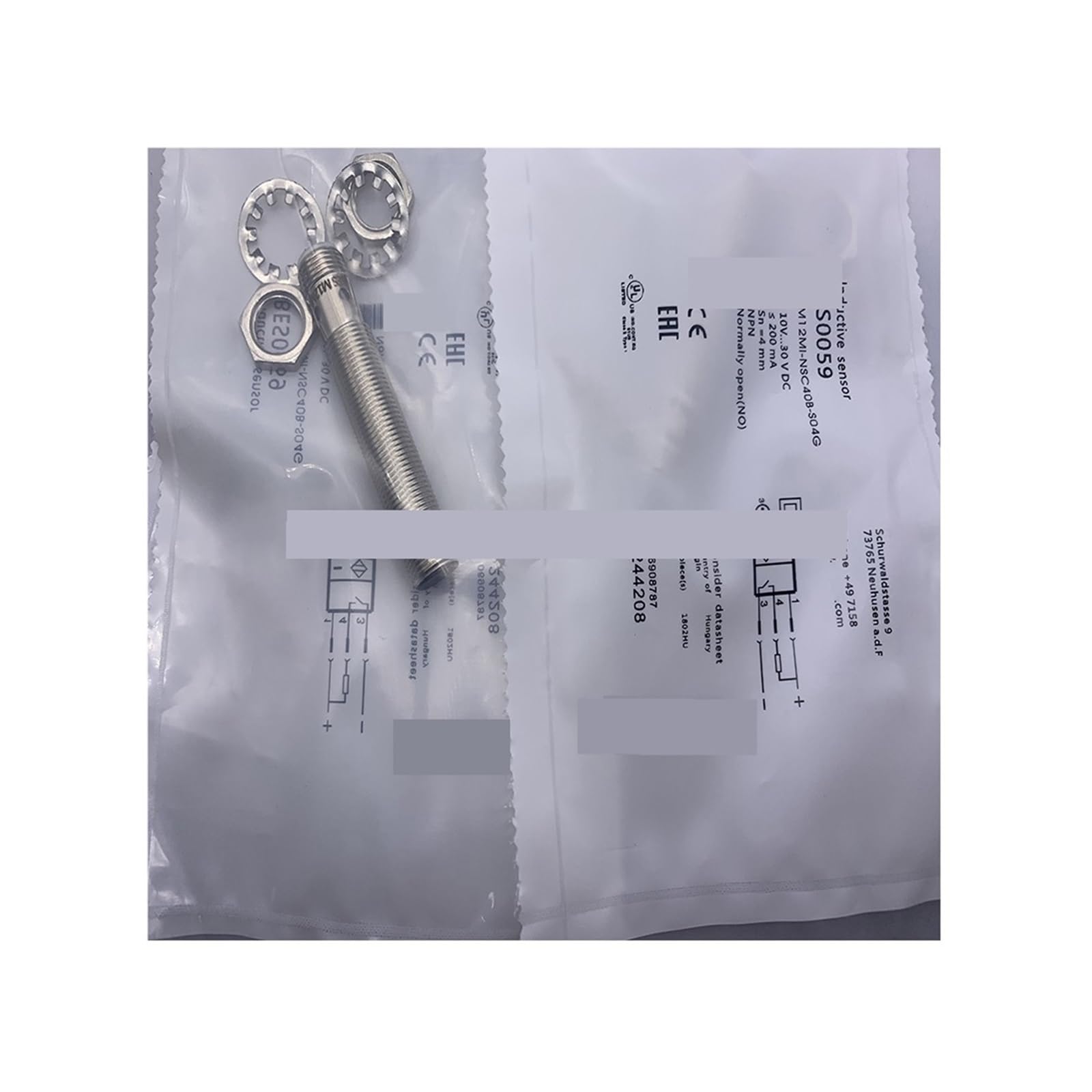 ZOZ03Y0 NPN Normally Open inductive Proximity Switch Sensor M12MI-NSC40B-S04G