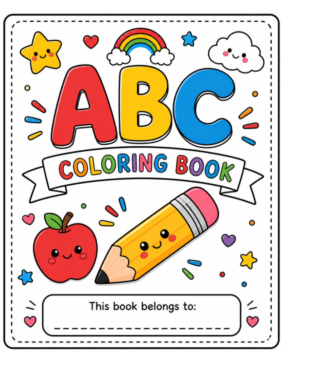 My abc coloring book: ABC coloring book