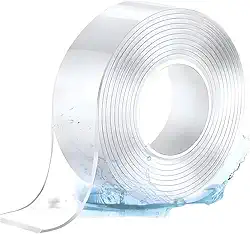 Super Fita Mágica Nano Gel Dupla Face – Fixação Forte, Reutilizável, Lávavel e Transparente - Adesão Extrema, Sem Danificar Paredes Anti-Escorregamento - Para Casa e Escritório Aréa Externa/Interna.