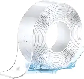 Super Fita Mágica Nano Gel Dupla Face – Fixação Forte, Reutilizável, Lávavel e Transparente - Adesão Extrema, Sem Danificar Paredes Anti-Escorregamento - Para Casa e Escritório Aréa Externa/Interna.