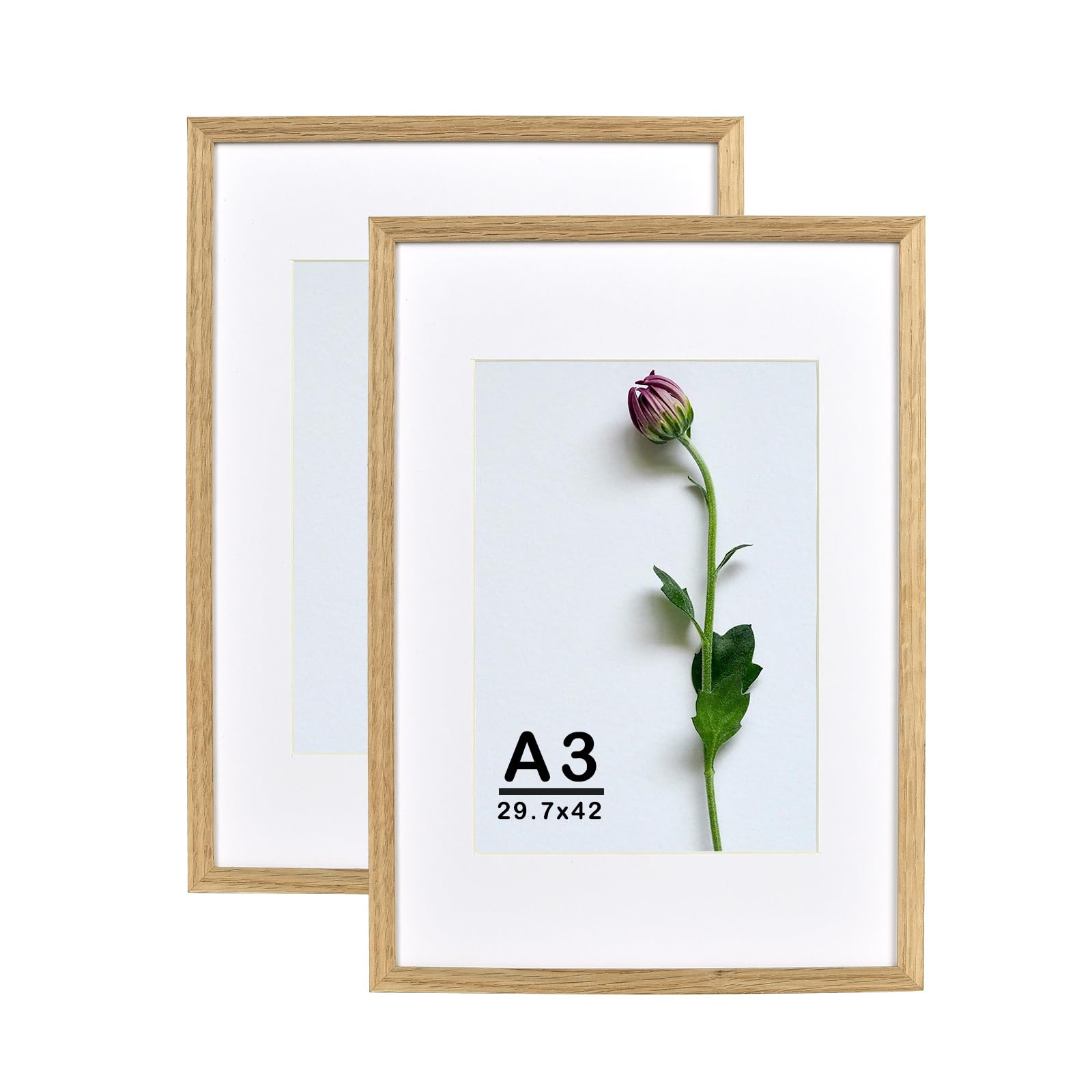 Amazon.com - Atryinous A3 Oak Wood Picture Frame 2 Pack Natural