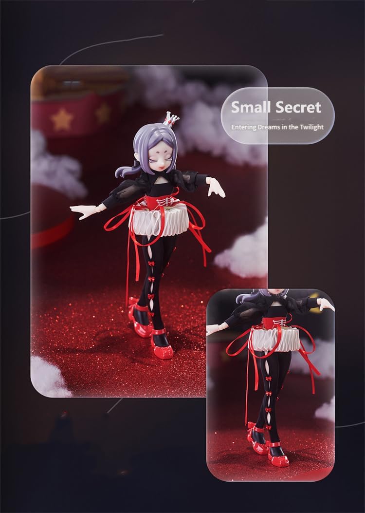 Neo Eden Toys Dreamland Series Cute Girls Action Figure Anime Doll BJD Ornaments Gift（6 PC Fullset）