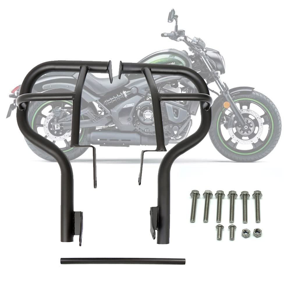 Worldmotop Siège Passager Arrière Pour Moto Sissy Bar Pour Kawasaki Vulcan S 650 Vn650 2015 2016 2017 2018 2019 2020 Dossier Amovible Sans Porte Bagage