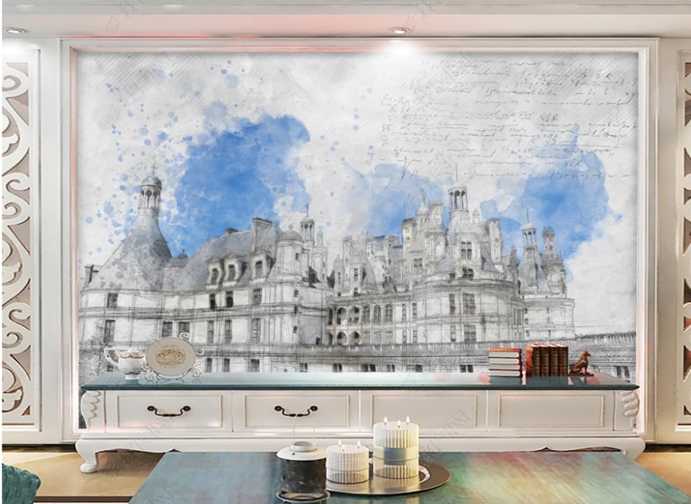 Papier Peint Intissé Lignes de Peinture Effet Toile de Maître 250cm - 2
