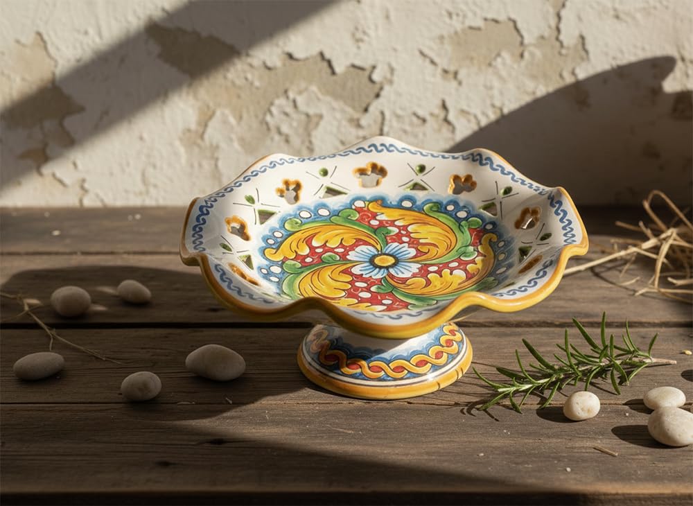 Céramique sicilienne de Santo Stefano : le cadeau d'artisanat parfait
