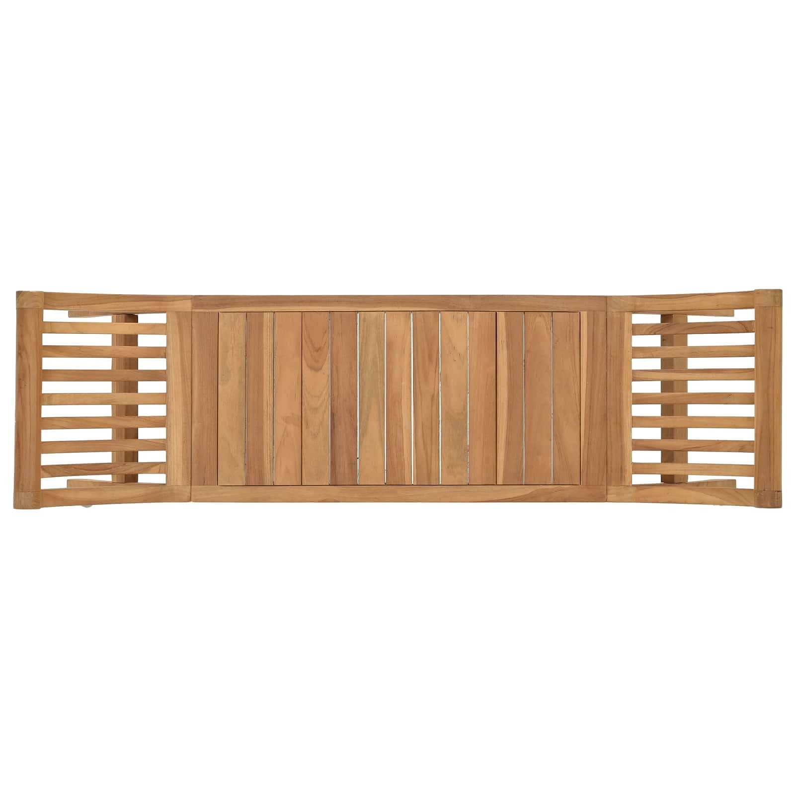 vidaXL Tuinbank 2 -Seater 126 cm Massief Teakhout Naturel