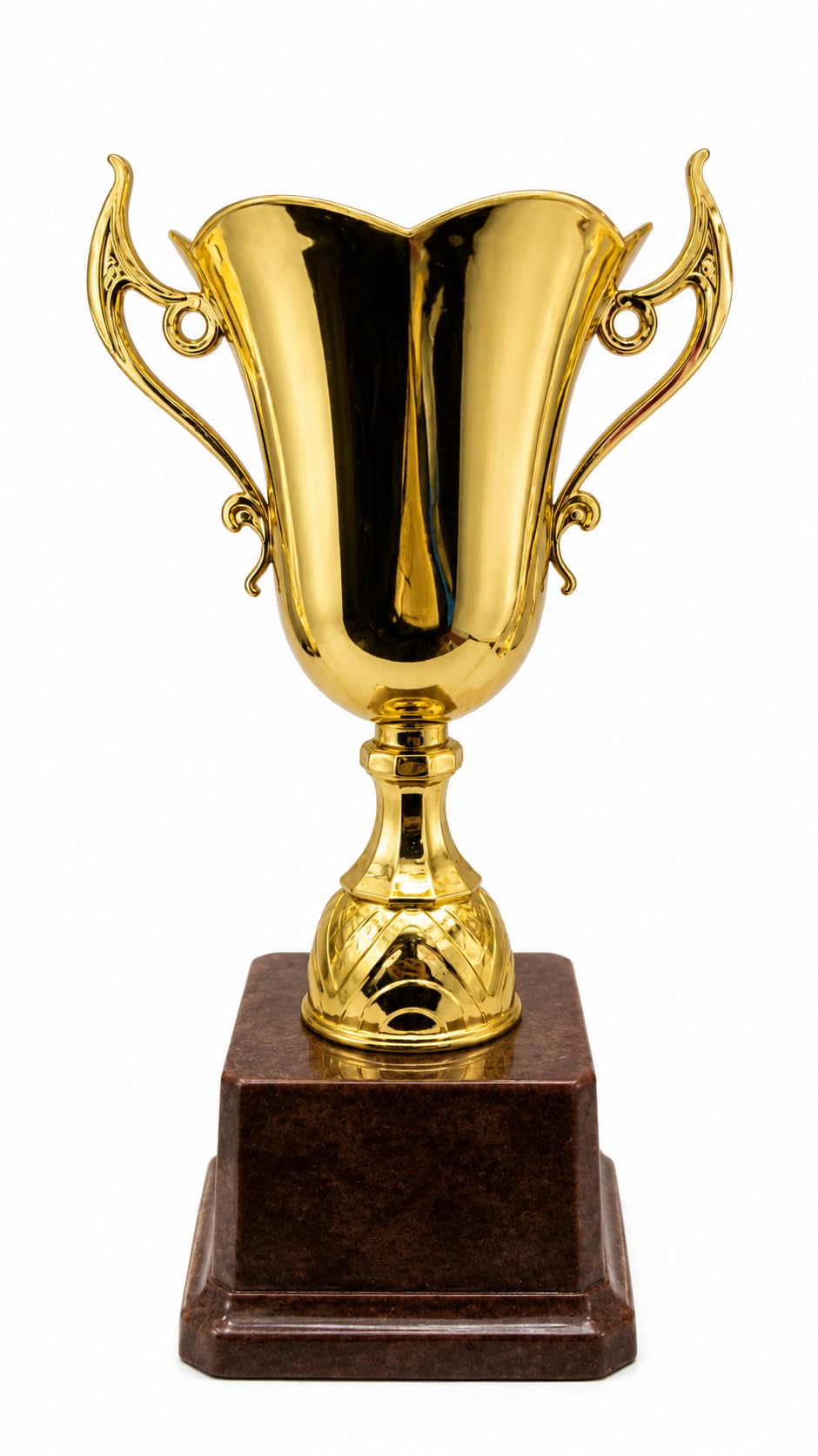 Golden Trophy Cup with Marble Base for Awards Ceremony | Dual Handles, Marble Base, Polished Gold Finish, Schools & Offices, Sports Award-picture-25