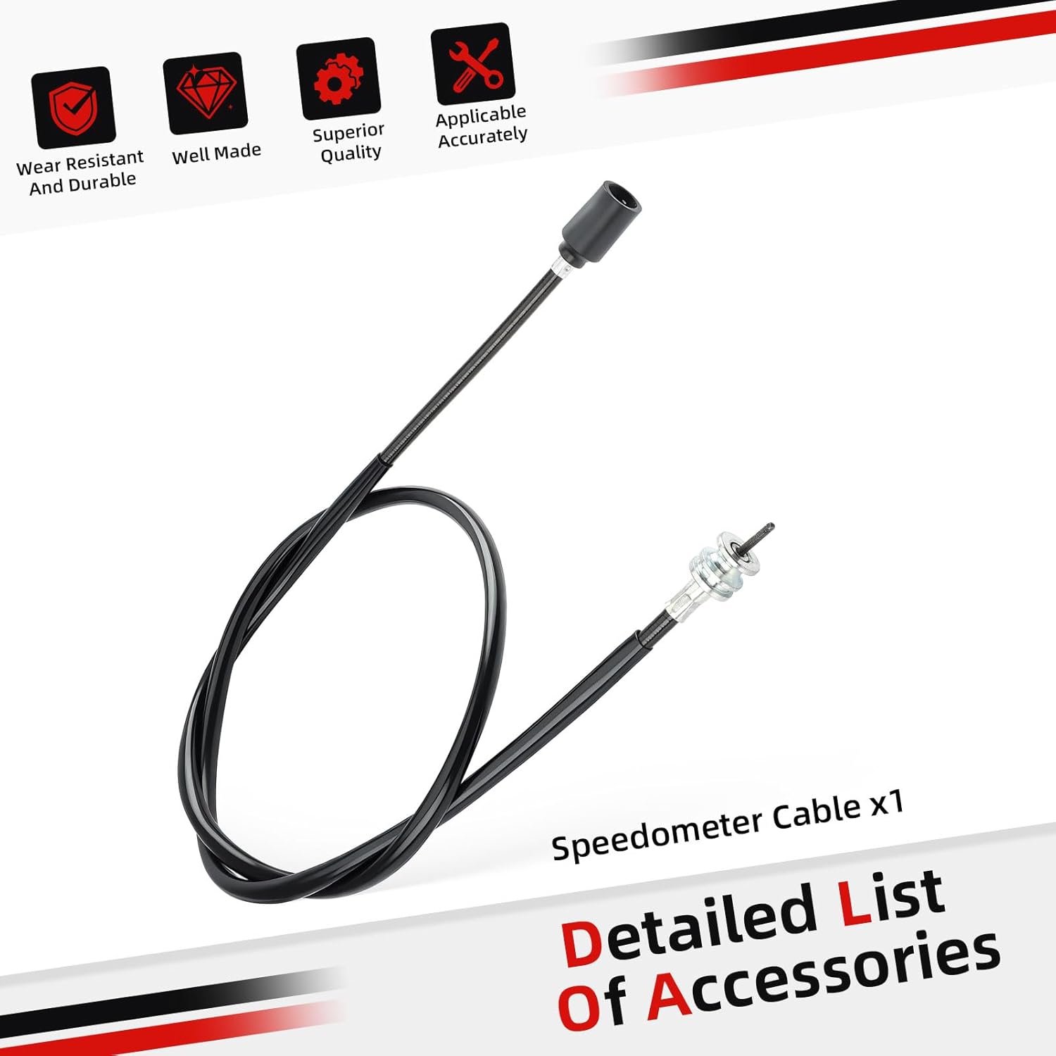 Speedometer Speedo Cable For Yamaha Grizzly 600 YFM600 1998-2001 Big Bear 400 YFM400 2000-2012 4WV-83550-00-00