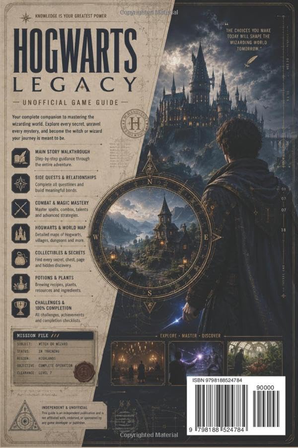 Hogwarts Legacy Game Guide: The Complete Independent Strategy Guide with Walkthroughs, Character Builds, Spell Mastery, Hidden Secrets, Side Quests, Combat Tips, Collectibles & Exploration image 3