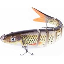 Fishing Lures, Sea Bait for Bass, Perch, Trout, Multi-Jointed Swimbaits, Slow-Sinking Bionic Swimming Baits, Freshwater & Saltwater Accessories, 27g/5.39in
