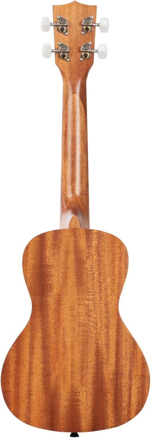 Kala Courage Mahogany Concert Ukulele - Bundle With Gig Bag, Tuner, Strap, Strings, and Austin Bazaar Polishing Cloth