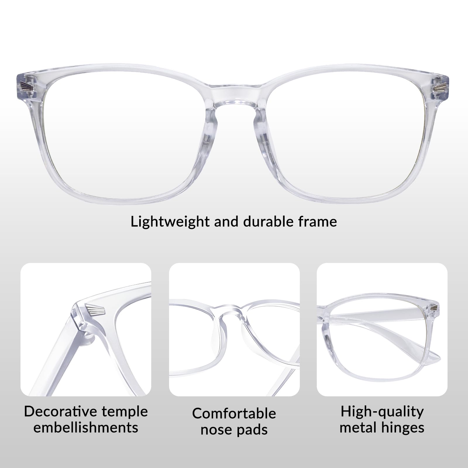 Blue Light Blocking Glasses – zestaw 5 szt. dla mężczyzn i kobiet, antyodblaskowe, filtr UV, do gier i czytania