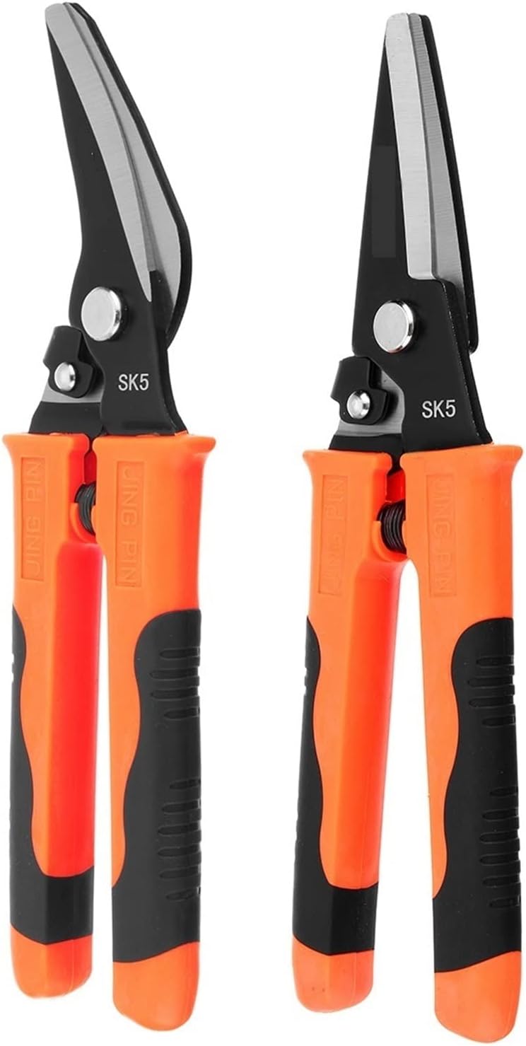 INLIMA Gardening Scissors SK5 Metal Snip Kitchentool Cut Shear Household Scissors Industrial Cutter Handheld Cutting (Color : Straight)