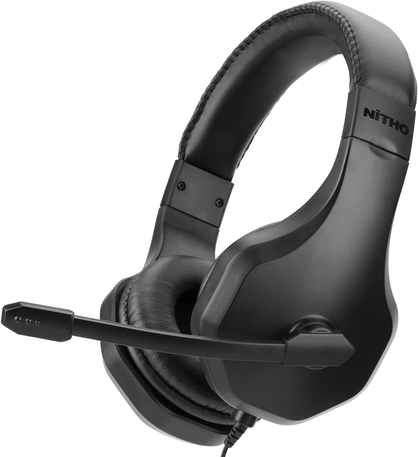 Nitho Nx120 Stereo Gaming Headset With Foldable Microphone, Compatible With Ps4/Xbox One/Switch/Phone