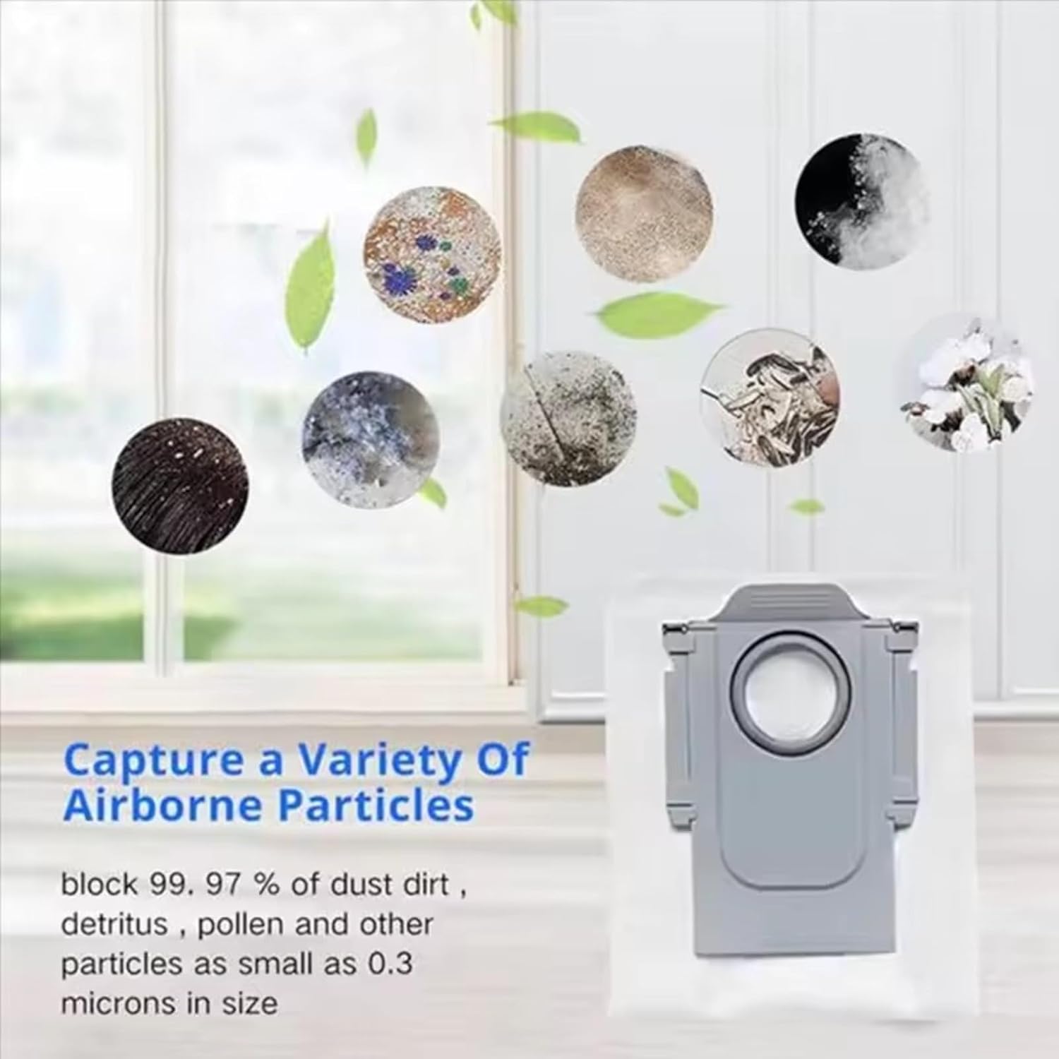 Vacuum Parts Main Roller Side Brush HEPA Filter Mop Cloth Dust Bag for Roborock Saros 10 S9 MaxV Ultra(10PCS)