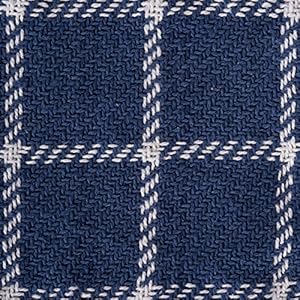 DII Transitional Checked Plaid Woven Throw, 50x60, French Blue DII Transitional Checked Plaid Woven Throw 50×60 French Blue